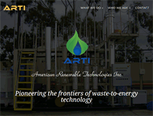 Tablet Screenshot of americanrenewabletech.com